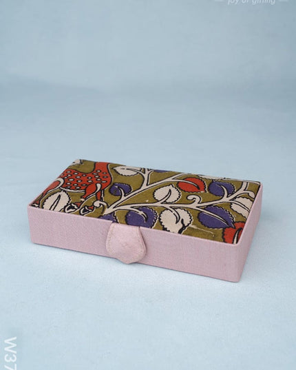 Kalamkari Rectangle Jewel Box - W3787 - Jewellery Holders RG