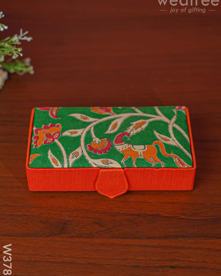 Kalamkari Rectangle Jewel Box - W3787 Jewellery Holders