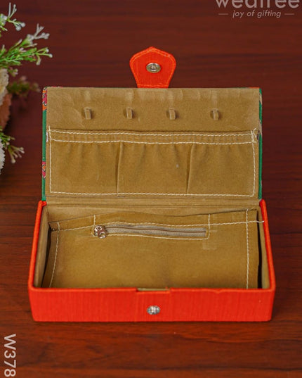 Kalamkari Rectangle Jewel Box - W3787 Jewellery Holders