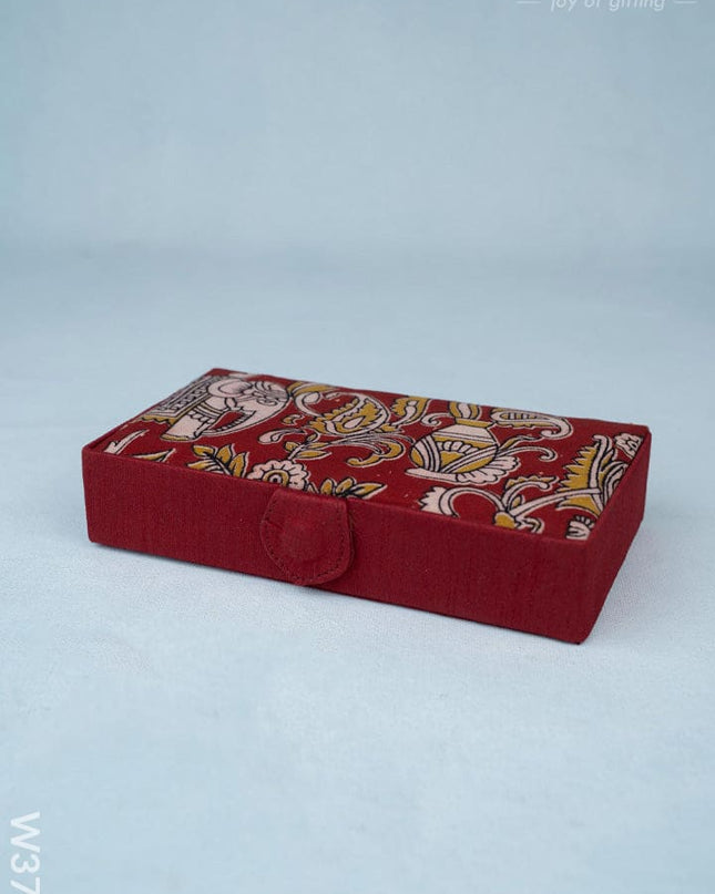 Kalamkari Rectangle Jewel Box - W3787 - Jewellery Holders RG