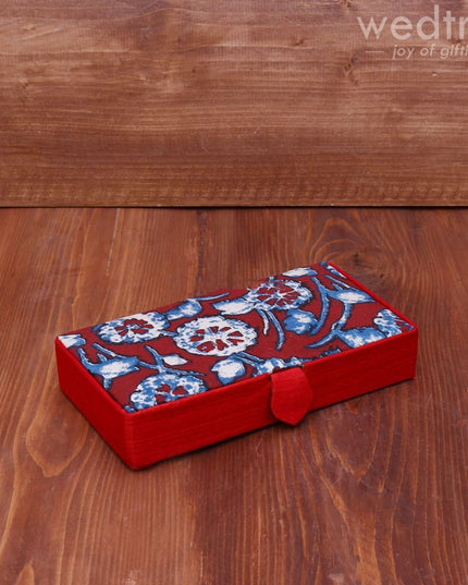 Kalamkari Rectangle Jewel Box - W3787 Jewellery Holder