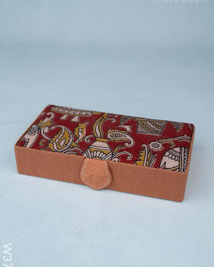 Kalamkari Rectangle Jewel Box - W3787 - Jewellery Holders RG