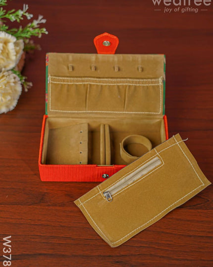 Kalamkari Rectangle Jewel Box - W3787 Jewellery Holder
