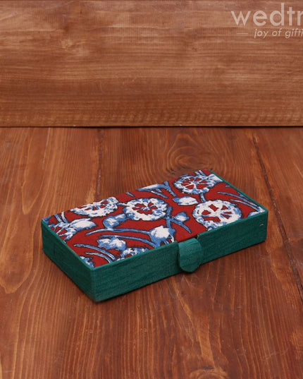 Kalamkari Rectangle Jewel Box - W3787 Jewellery Holder