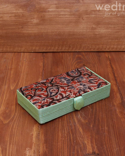 Kalamkari Rectangle Jewel Box - W3787 Jewellery Holder