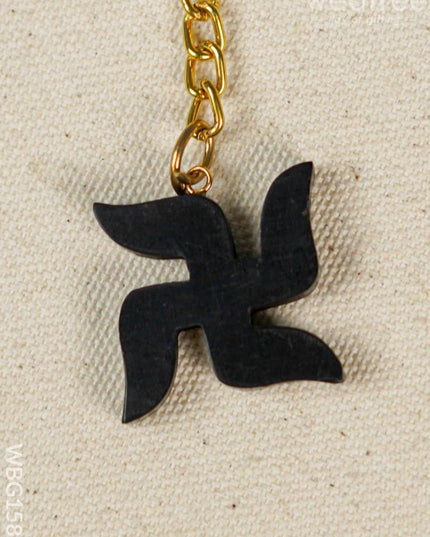 Karungali Swastik Keychain - Wbg1580 Keychains & Sockets