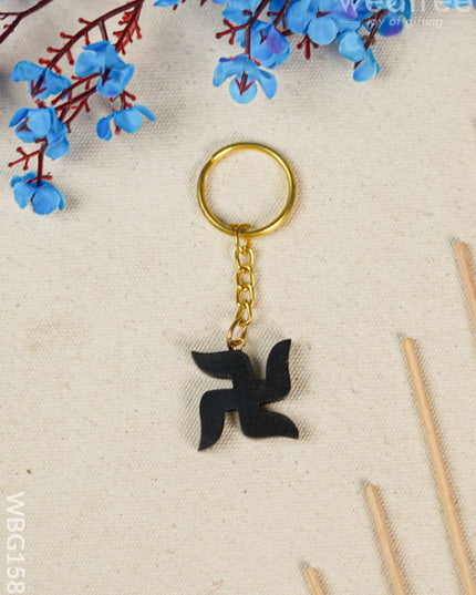 Karungali Swastik Keychain - Wbg1580 Keychains & Sockets