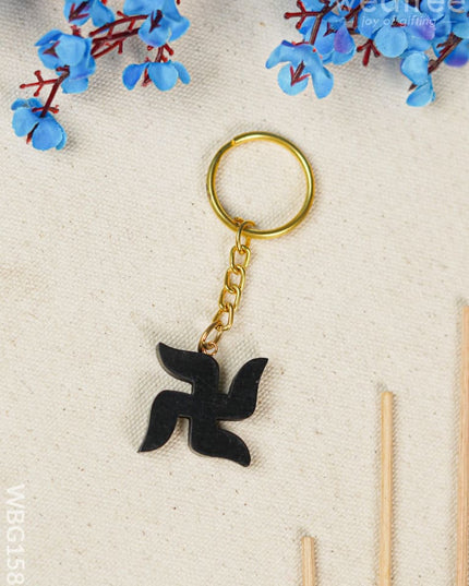 Karungali Swastik Keychain - Wbg1580 Keychains & Sockets
