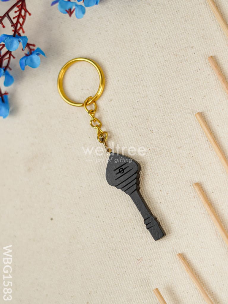 Karungali Vel Keychain - 4 inch - WBG1583 – Wedtree