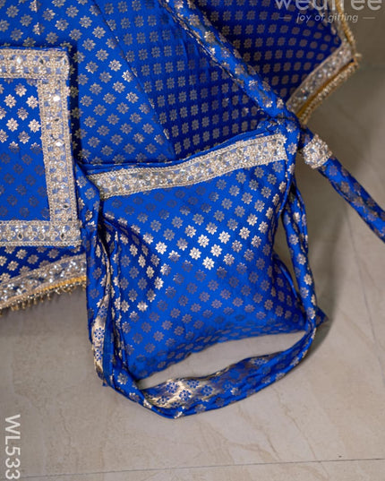 Kasi Yatra Set - Blue - WL5332 - Wedding Essentials