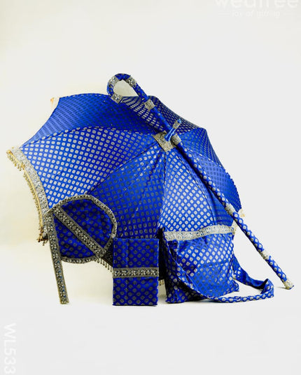 Kasi Yatra Set - Blue - WL5332 - Wedding Essentials