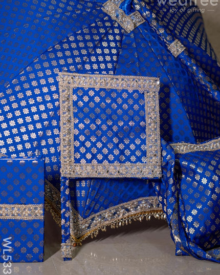 Kasi Yatra Set - Blue - WL5332 - Wedding Essentials