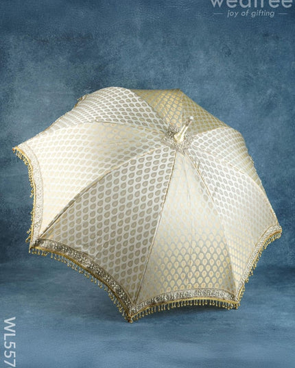 Kasi Yatra Set - Cream - WL5570 - Wedding Essentials