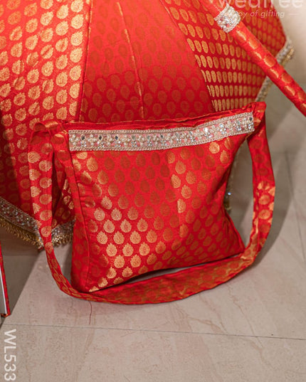Kasi Yatra Set - Red - WL5333 - Wedding Essentials