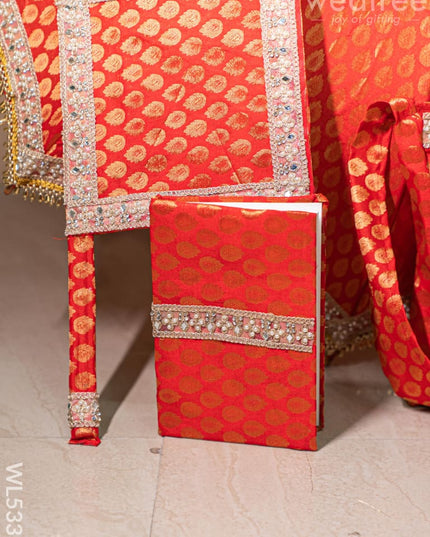 Kasi Yatra Set - Red - WL5333 - Wedding Essentials