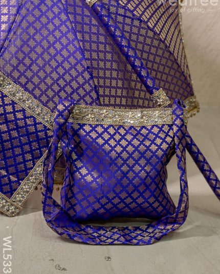 Kasi Yatra Set - Voilet - WL5334 - Wedding Essentials