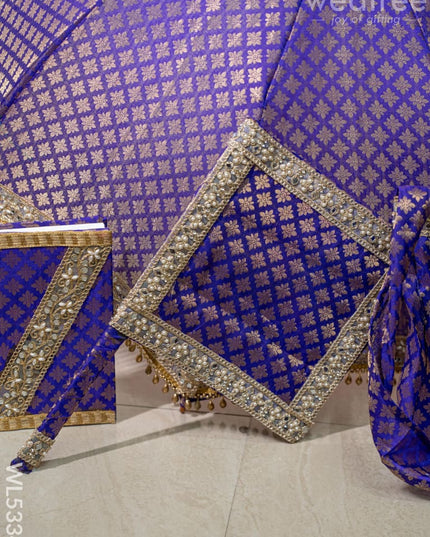 Kasi Yatra Set - Voilet - WL5334 - Wedding Essentials