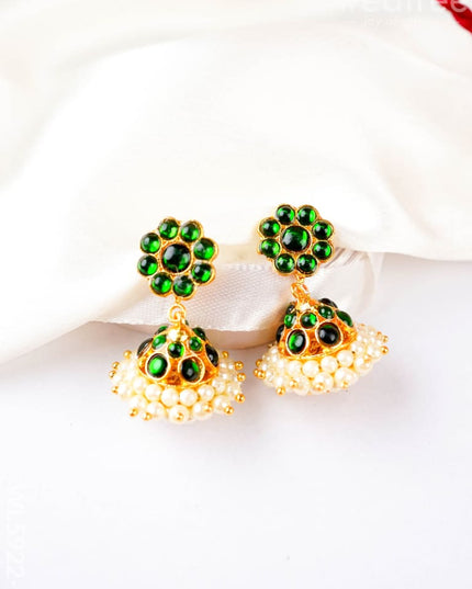 Kemp Necklace with Earrings - Green - WL5922-2 - Accessories