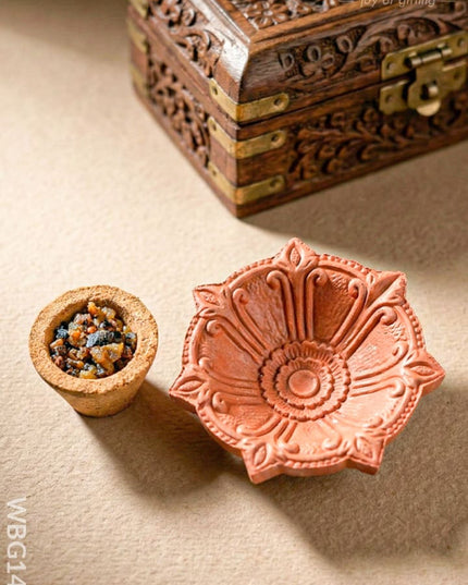 Kesar Sandalhood Haven Cups - WBG1475 - Eco-Friendly RG