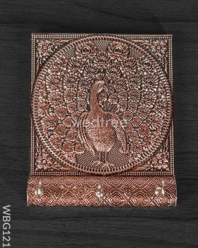Peacock Copper Oxidised Keystand - Wbg1215 Key Hangers