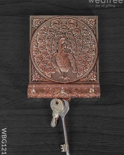 Peacock Copper Oxidised Keystand - Wbg1215 Key Hangers