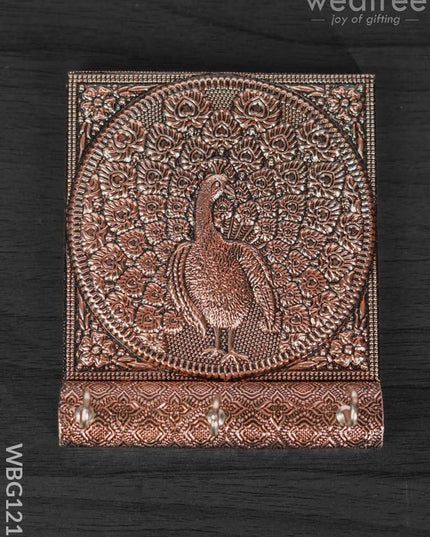 Peacock Copper Oxidised Keystand - Wbg1215 Key Hangers