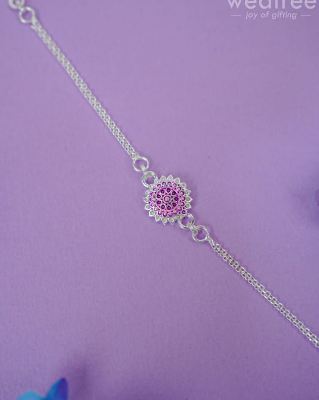Rakhi - Silver Plated Wbg0469 Kids Return Gifts
