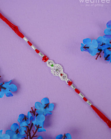 Rakhi - Silver Plated Wbg0469 Kids Return Gifts