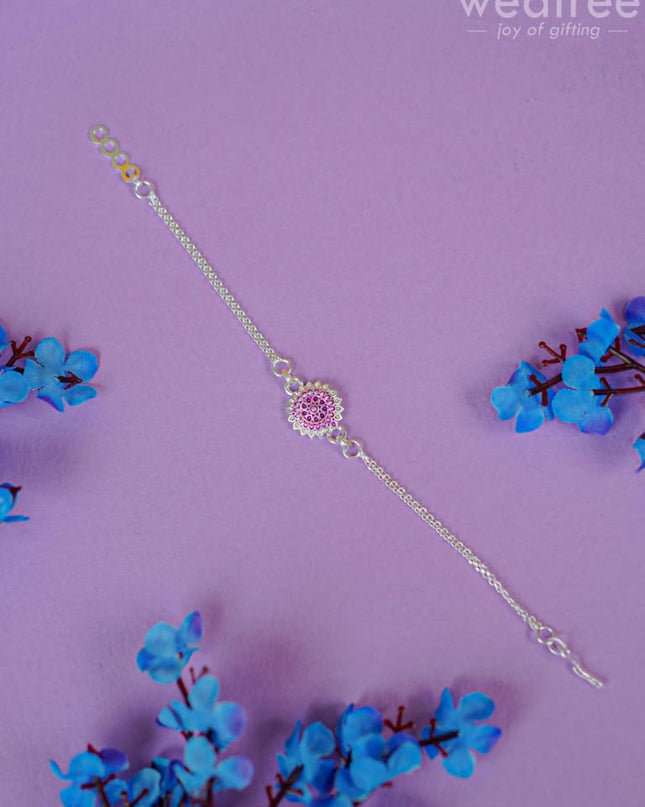 Rakhi - Silver Plated Wbg0469 Kids Return Gifts