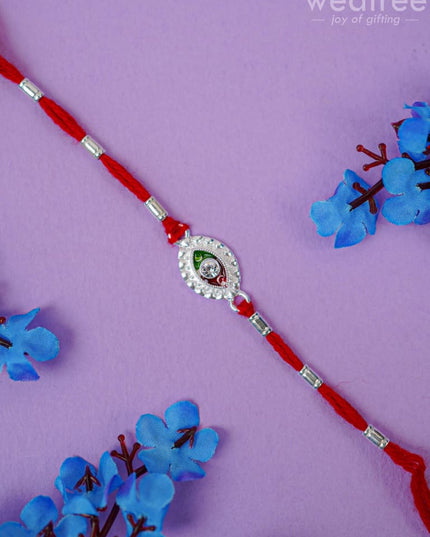 Rakhi - Silver Plated Wbg0469 Kids Return Gifts