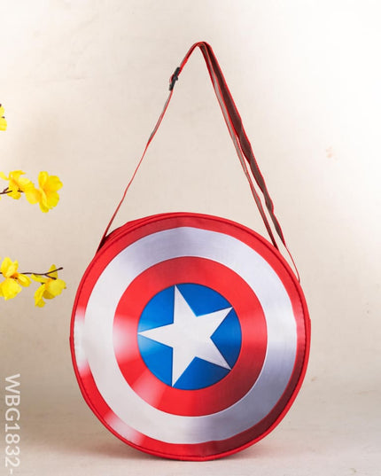 Kids Sling Bag - 10 Inch - Captain America - WBG1832-1 - Kids Return Gifts