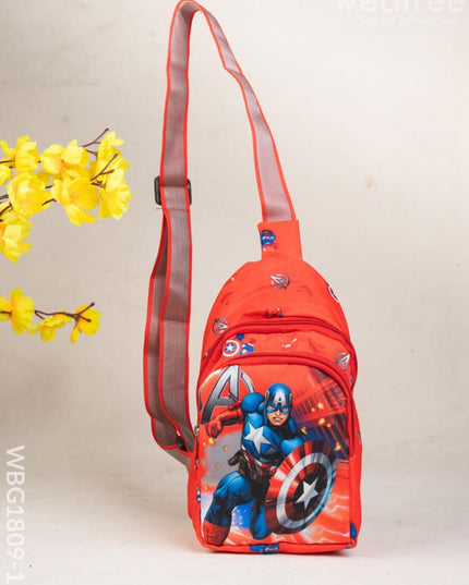 Kids Sling Bag - Captain America - WBG1809-11 - Kids Return Gifts