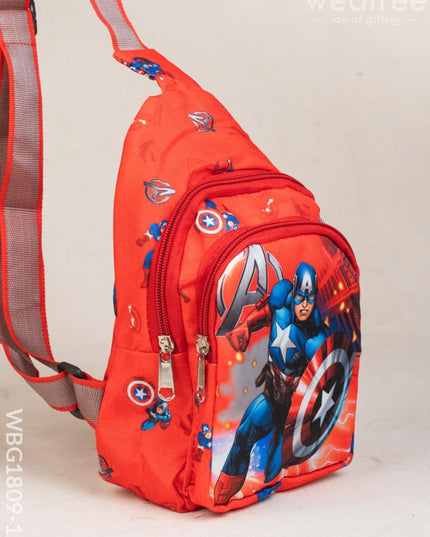 Kids Sling Bag - Captain America - WBG1809-11 - Kids Return Gifts