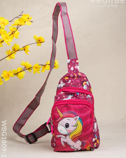 Kids Sling Bag - Unicorn - WBG1809-10 - Kids Return Gifts