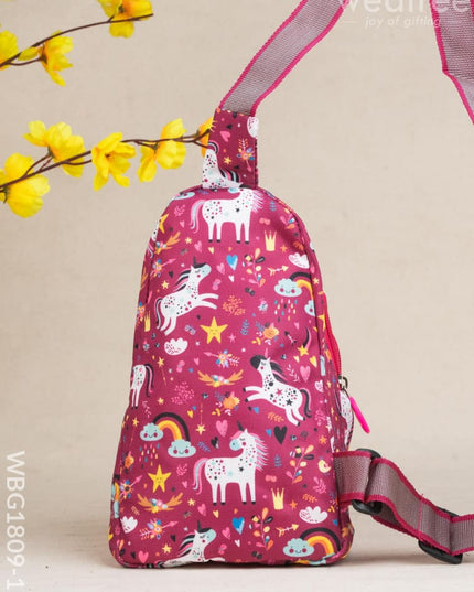 Kids Sling Bag - Unicorn - WBG1809-10 - Kids Return Gifts