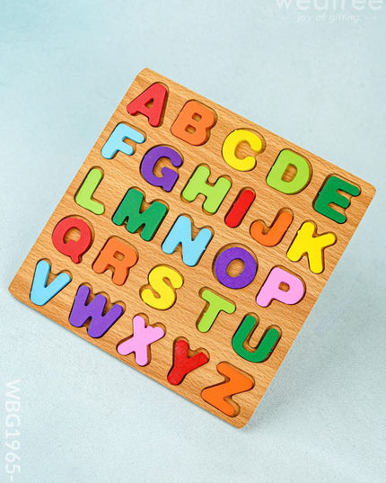 Kids - Wooden Puzzle Board - ABCD - WBG1965-1 - Kids Return Gifts