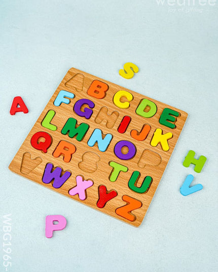 Kids - Wooden Puzzle Board - ABCD - WBG1965-1 - Kids Return Gifts