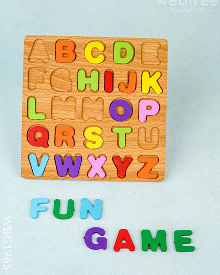 Kids - Wooden Puzzle Board - ABCD - WBG1965-1 - Kids Return Gifts