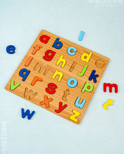 Kids - Wooden Puzzle Board - abcd - WBG1965-2 - Kids Return Gifts