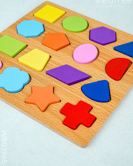 Kids - Wooden Puzzle Board - Shapes - WBG1965-4 - Kids Return Gifts
