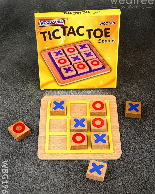 Kids - Wooden Tic Tac Toe Game Board - WBG1964 - Kids Return Gifts