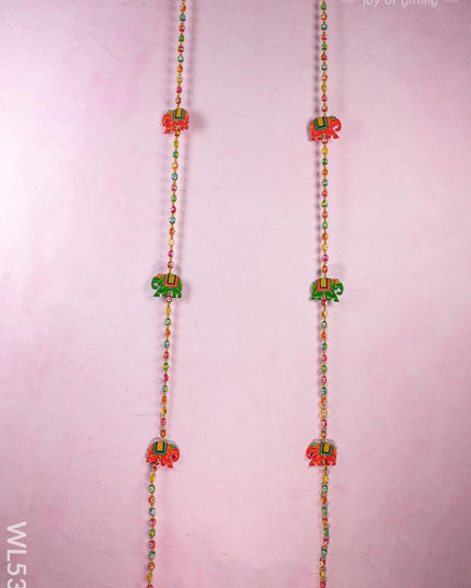 Kondapalli - Elephant Thoran with Bell - Set of 2 - WL5375 - Thorans