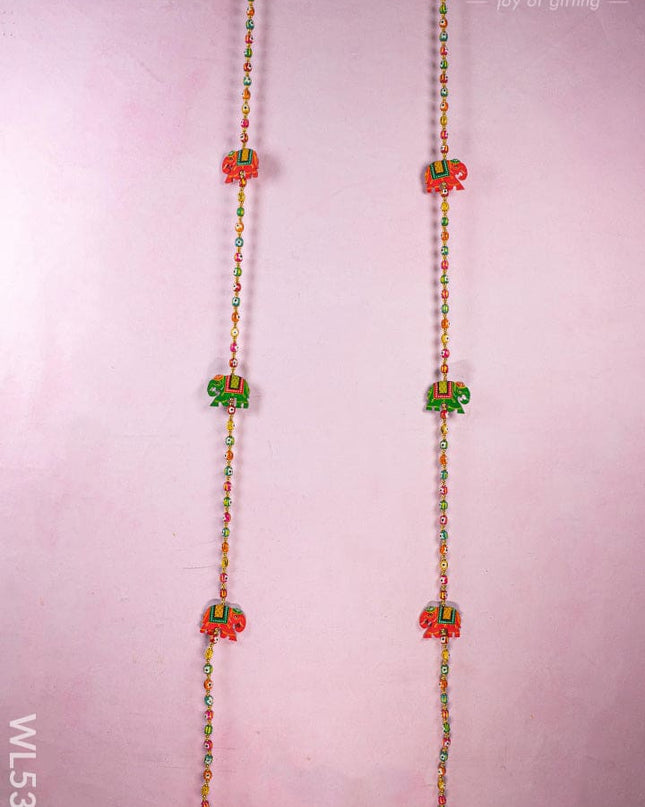 Kondapalli - Elephant Thoran with Bell - Set of 2 - WL5375 - Thorans