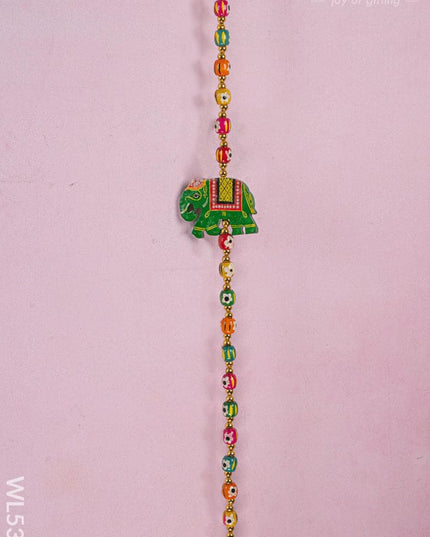 Kondapalli - Elephant Thoran with Bell - Set of 2 - WL5375 - Thorans