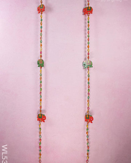 Kondapalli - Elephant Thoran with Bell - Set of 2 - WL5375 - Thorans