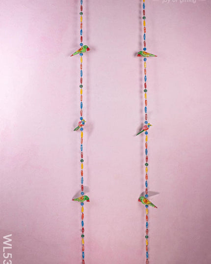 Kondapalli - Parrot Thoran with Bell - Set of 2 - WL5369 - Thorans