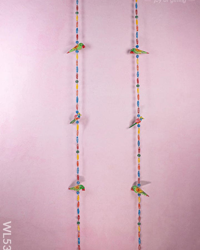 Kondapalli - Parrot Thoran with Bell - Set of 2 - WL5369 - Thorans