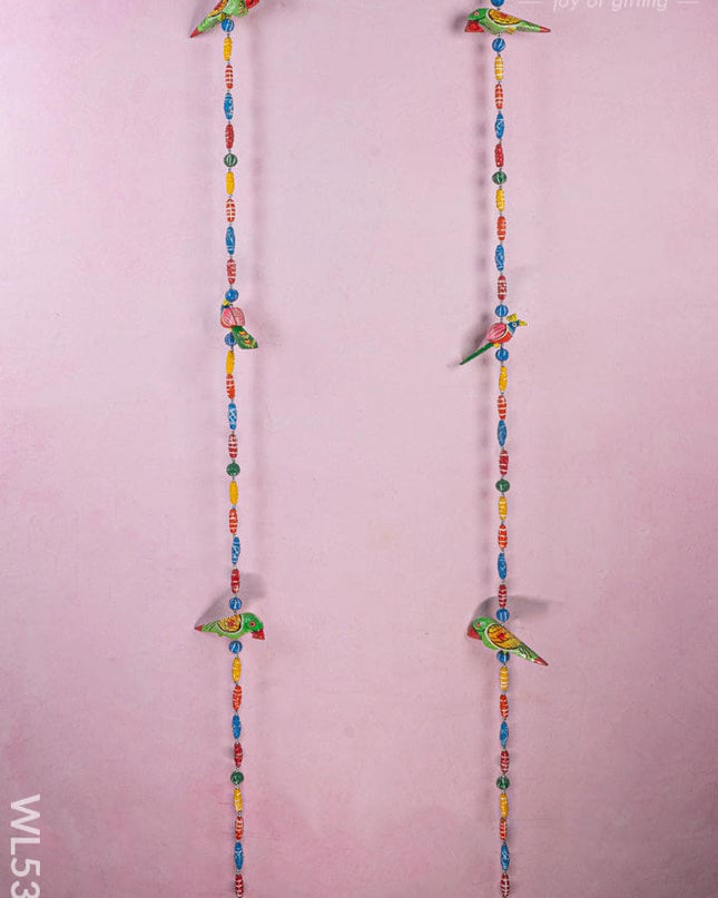 Kondapalli - Parrot Thoran with Bell - Set of 2 - WL5369 - Thorans