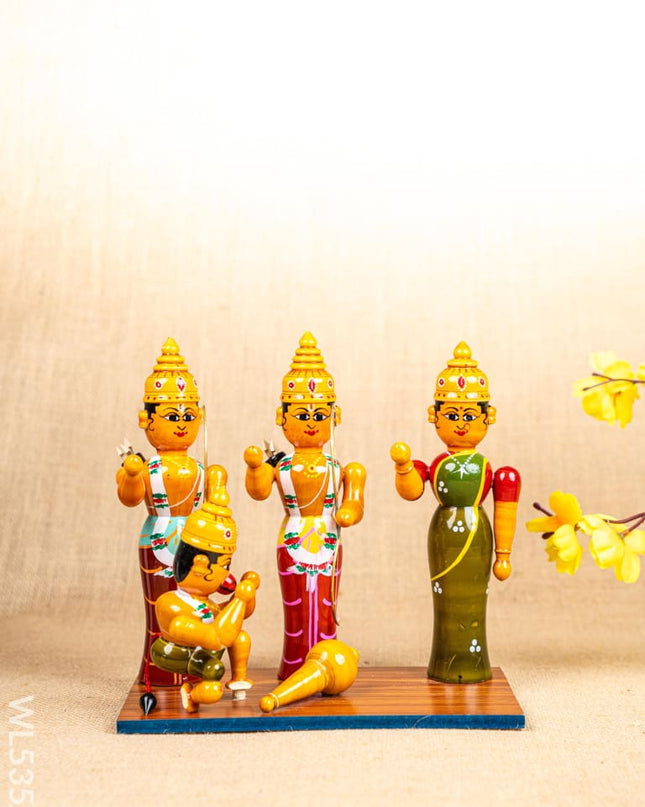 Kondapalli - Ram Dabar Set - WL5351 - Wooden Decor