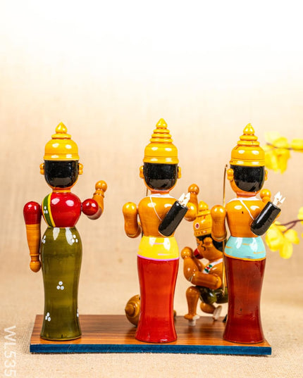 Kondapalli - Ram Dabar Set - WL5351 - Wooden Decor